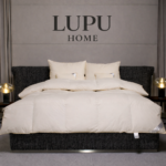 Kołdra puchowa 200x220 z puchu gęsiego, ecru - całoroczna - obrazek 5