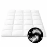 kołdra z pierza kaczego 160x200 biała