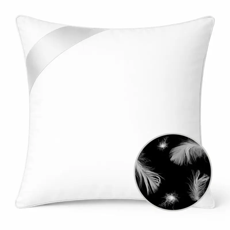 poduszka z pierza gęsiego 40x40 biała