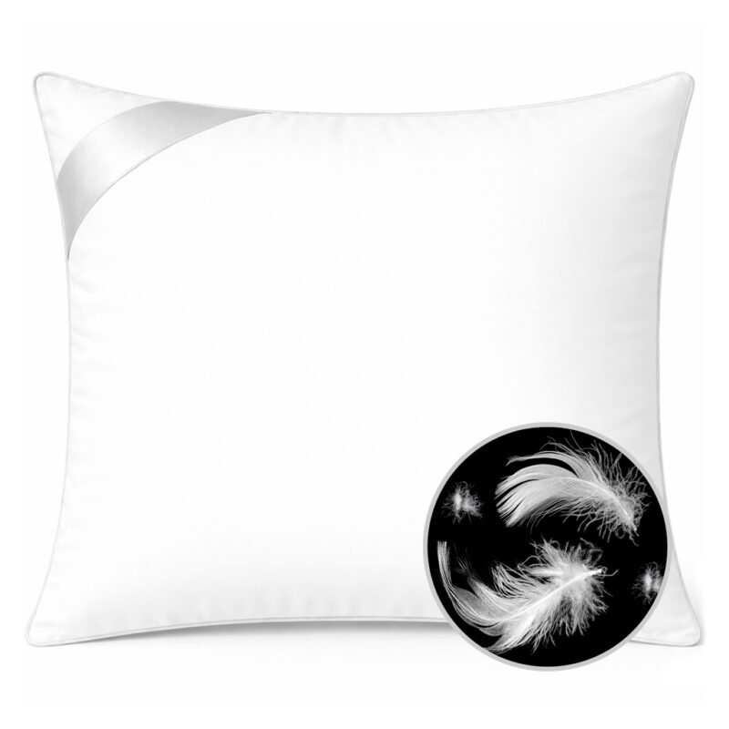 poduszka z pierza kaczego 70x80 biała