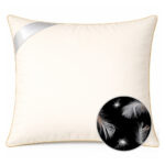 poduszka z pierza gęsiego 70x80 ecru