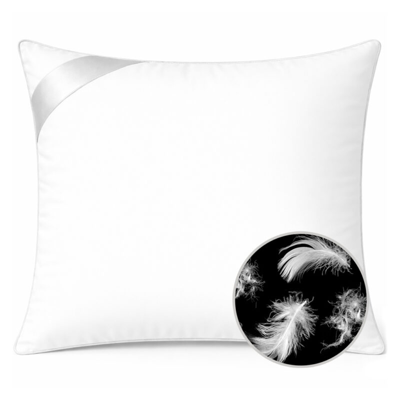 poduszka z półpuchu kaczego 70x80 biała