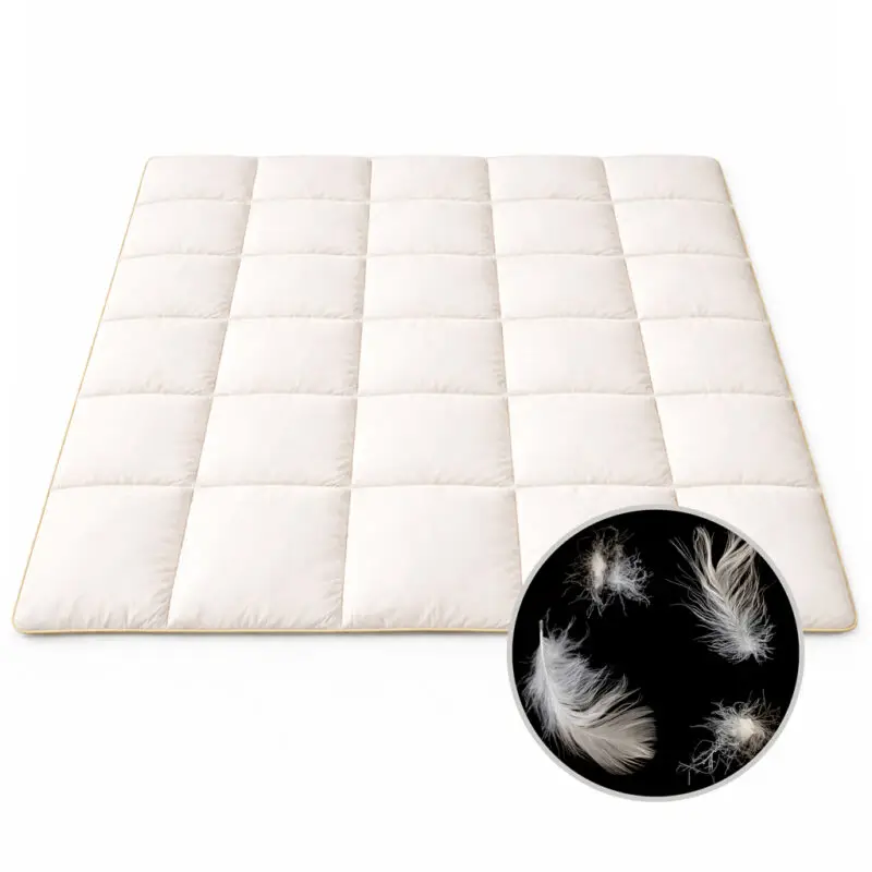 kołdra z półpuchu gęsiego 200x220 ecru