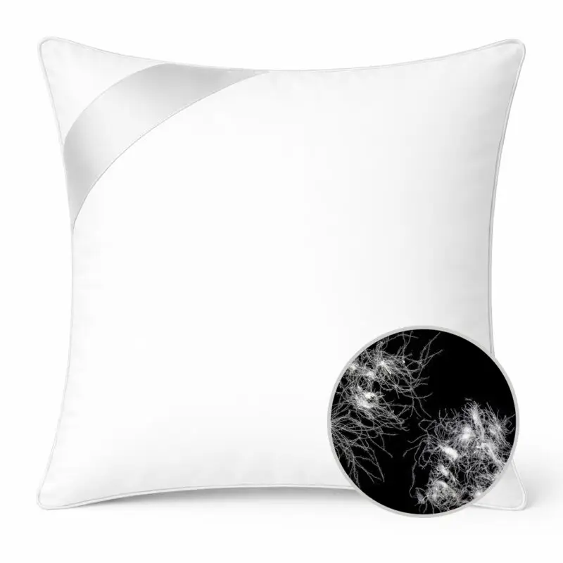 poduszka puchowa 40x40 z puchu kaczego biała