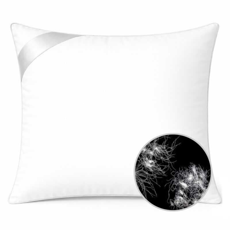 poduszka puchowa 70x80 z puchu kaczego biała